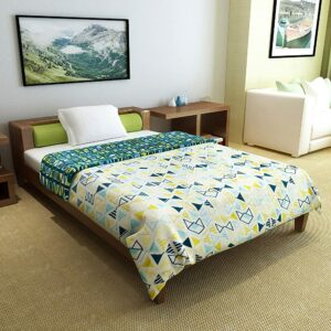 Divine Casa Microfibre All-Weather 150 GSM Reversible Double Bed Quilt Comforter Blanket